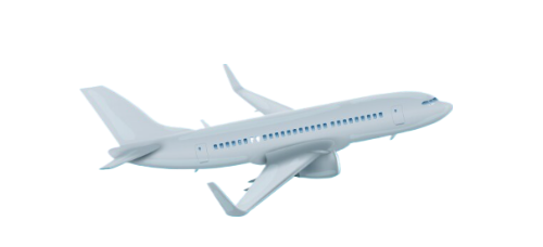 Animated plane flying across screen